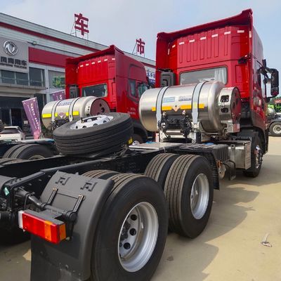 타이어 2024 동펜 티안롱 6X4 6X2LNG580HP 수동 변속기 트랙션 운송 트럭