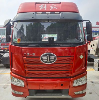 타이어 가스 6X4 수동 변속기와 탄소 강철 화물 상자