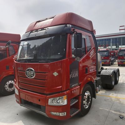타이어 가스 6X4 수동 변속기와 탄소 강철 화물 상자