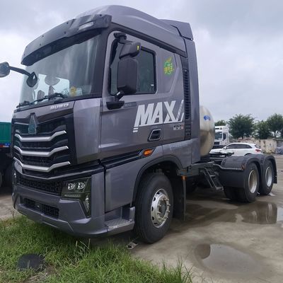 국가 중량 트럭 그룹 6X4 LNG 연료 트랙터와 함께 덤프 트럭 운송 트럭
